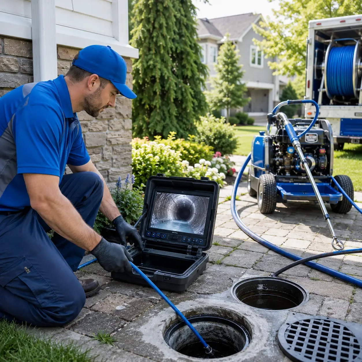 Outdoor drain cleaning professionals serving Waves, NC