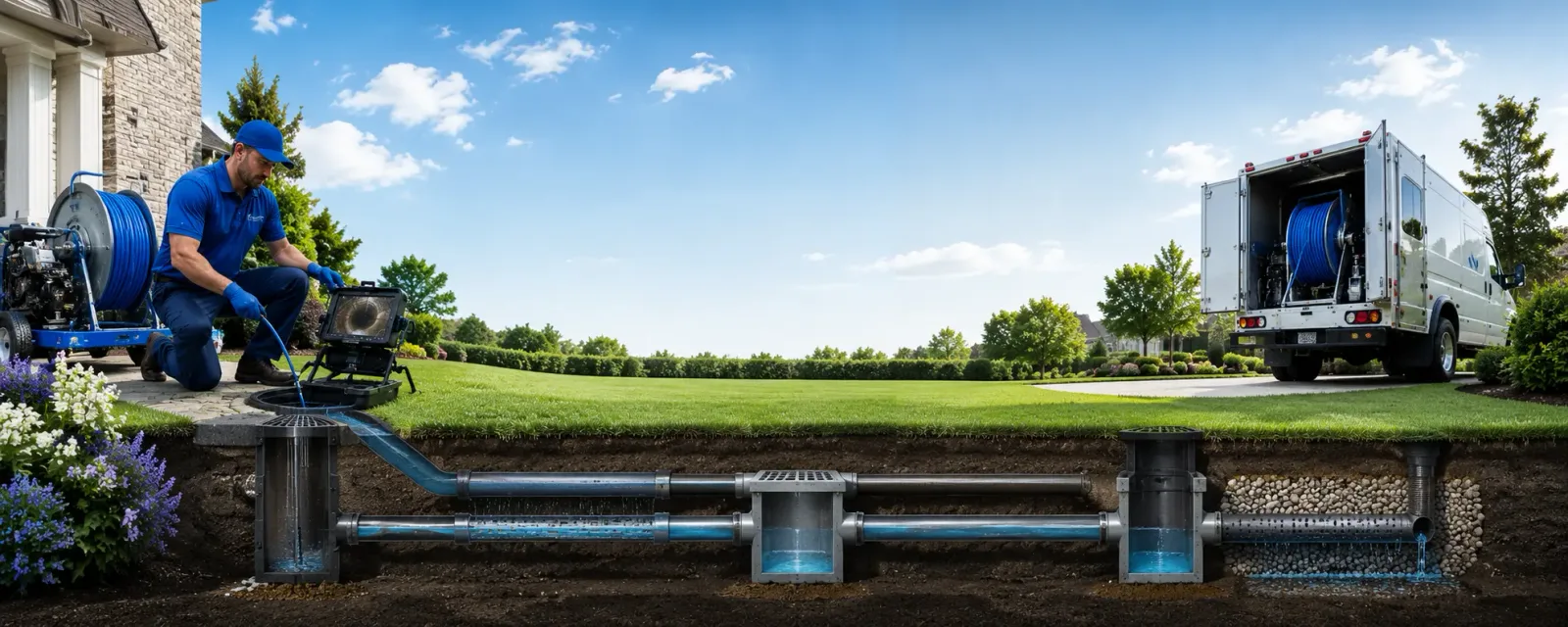 Outdoor drain cleaning information for Waves, NC